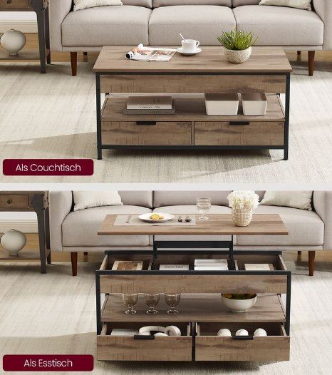 VASAGLE Couchtisch mit Schubladen für 61,99€ (statt 76€) VASAGLE Couchtisch mit Schubladen für 61,99€ (statt 76€)