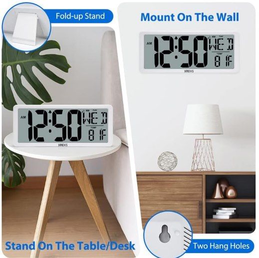 ⏰ XREXS LED Digitaluhr (34cm) mit Bluetooth für 19,99€ (statt 26€)