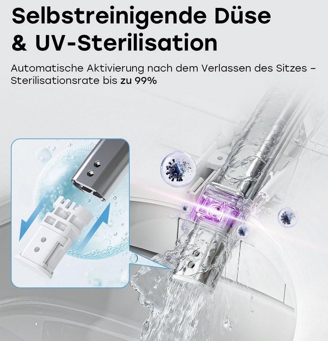 🚽 HOROW G06 Wand WC mit Bidet & Sitzheizung für 489,30€ (statt 590€)