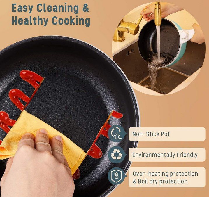 🍲 Vocha 1,5L Hot Pot Multikocher & Pfanne mit Deckel für 22,49€ (statt 40€)