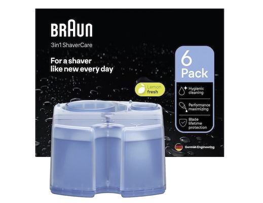 🪒 6er Pack Braun 3 in 1 ShaverCare Reinigungskartuschen ab 22,27€ (statt 33€)
