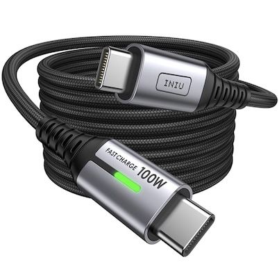 ⚡️ INIU USB-C Schnelllade-Kabel (2m), 100W ab 4€ (statt 8€)