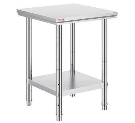 VEVOR Edelstahl-Arbeitstisch 60 x 60 cm für 50,99€ (statt 60€)