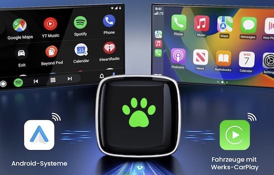 🛜 UNGY CarPlay Wireless Adapter für 19,99€ (statt 40€)