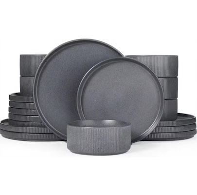 🍽️ Richmount Starlight Geschirr-Set aus Steingut, 18-teilig ab 55,49€ (statt 85€)