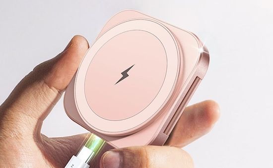 ⚡️ LISEN MagSafe Mini Ladegerät in Rosa für 11,99€ (statt 17€)