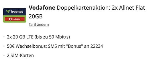 🍏 Apple iPhone 17 Pro für 99€ + 2x Vodafone Allnet 20GB für zusammen 49,98€ mtl. + 170€ Bonus