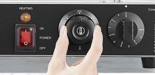 🥞 VEVOR Mini Pfannkuchenmaker mit 2 Zonen für 99,99€ (statt 129€)