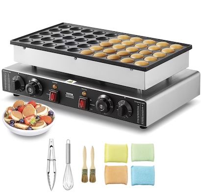 🥞 VEVOR Mini-Pfannkuchenmaker mit 2 Zonen für 99,99€ (statt 129€)