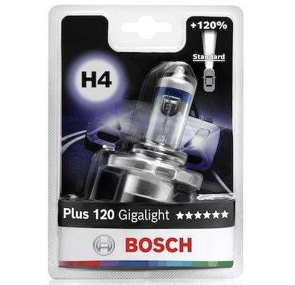 💡 Bosch H4 Plus 120 Gigalight Halogen-Glühlampe ab 7,39€ (statt 12€)