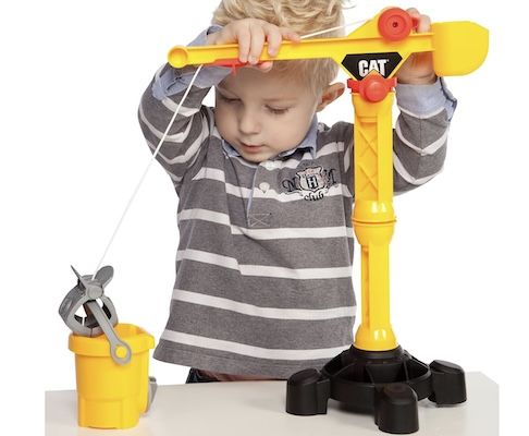 🏗️ Theo Klein 3256 Caterpillar   Baustellenkran mit Kurbel ab 15,79€ (statt 25€)