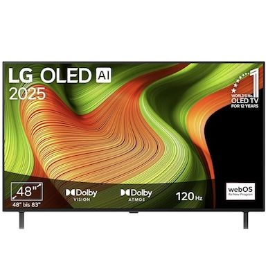 📺 LG OLED48B59LA – 48 Zoll Einsteiger-OLED mit 120 Hz für 589,99€ (statt 699€) + 50€ Cashback