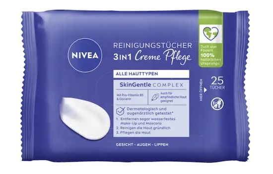 🤧 6x 25er Pack Nivea 3in1 Creme Pflege Reinigungstücher ab 7,17€ (statt 15€)