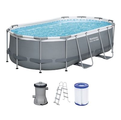 💦 Bestway Power Steel Frame Pool Set (427 x 250 x 100 cm) für 349,99€ (statt 560€)
