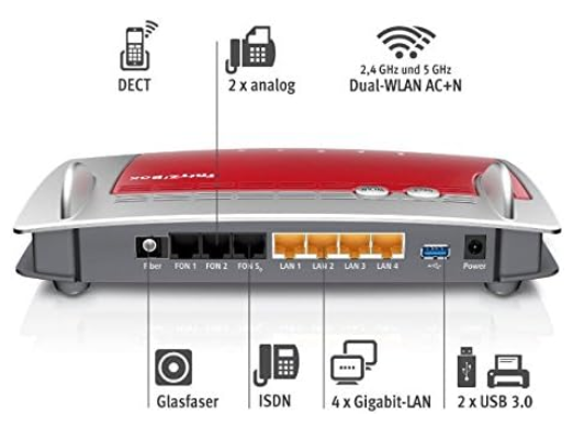 AVM FRITZ!Box 5490 WLAN u. AON Glasfaser Router refurb. für 29,90€ (statt 44€)