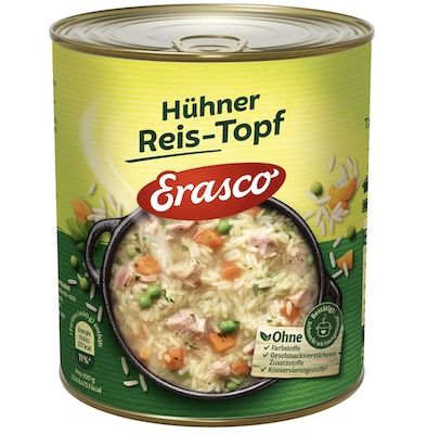 🍜 4x Erasco Hühner Reis-Topf, 800g ab 8,96€ (statt 13€)