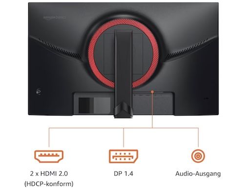 🖥️ Amazon Basics 27 FHD Gaming Monitor, 165 Hz für 109,99€ (statt 129€)