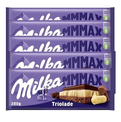 🍫 15x Milka Triolade (Weiße, Dunkle & Alpenmilch), 280g für 14,99€ (statt 37€) – MHD 24.02.26