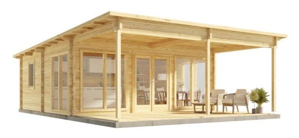 🏠 Alpholz Carroz Modern 70 ISO Gartenhaus mit Imprägnierung für 6.999€ (statt 15.839€)