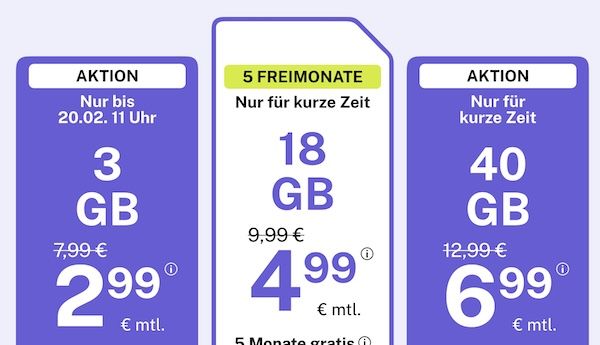 📶 bigSIM 1&1 Allnet-Flat mit 18GB 5G für nur 4,99€ mtl. + 5 Monate geschenkt 📶 bigSIM 1&1 Allnet Flat mit 18GB 5G für nur 4,99€ mtl. + 5 Monate geschenkt