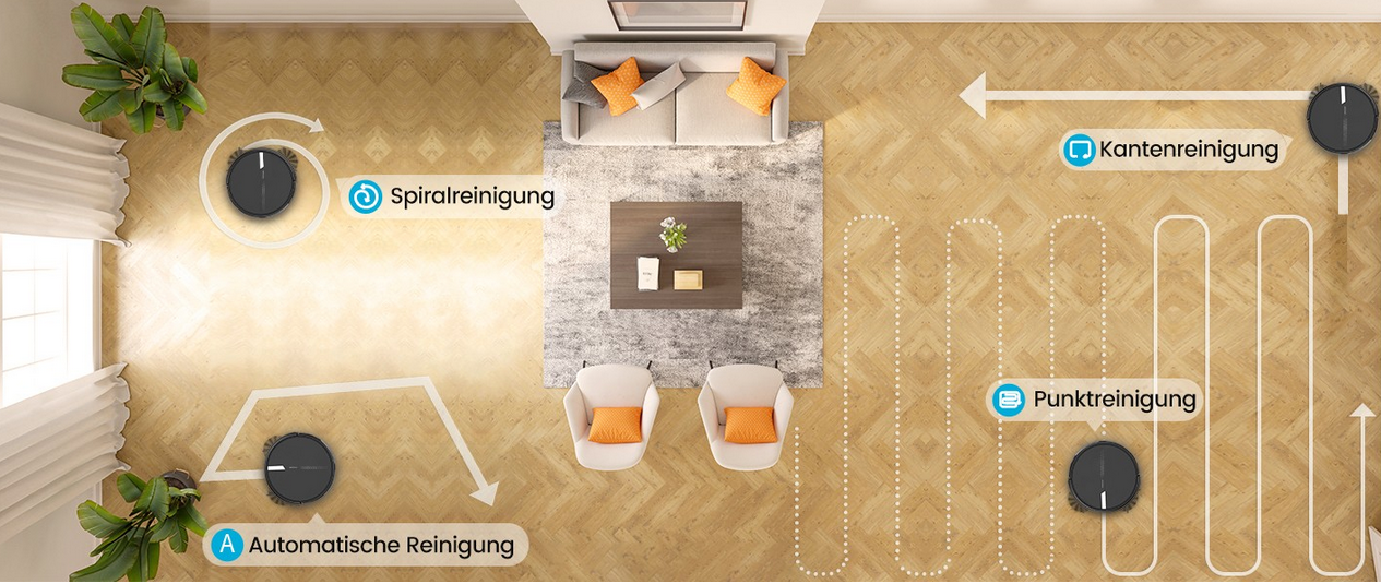 AIRROBO G60 Saug  u. Wischroboter 3000Pa refurb. für 59,99€ (statt neu 120€)