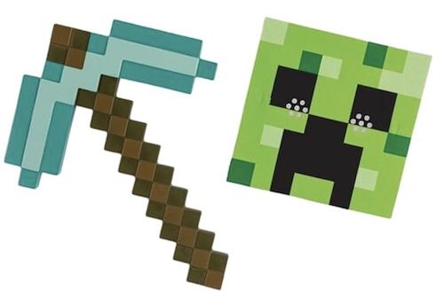 🎉 Minecraft Kostüm Set (Creeper Maske & Diamant Spitzhacke) für 12,99€ (statt 19€)