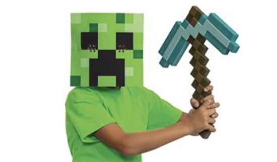 🎉 Minecraft Kostüm Set (Creeper Maske & Diamant Spitzhacke) für 12,99€ (statt 19€)