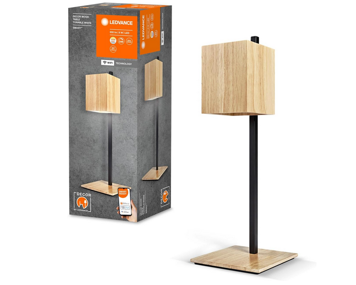 LEDVANCE Wood Smart+ WLAN Tischleuchte 8W für 9,99€ (statt 36€)