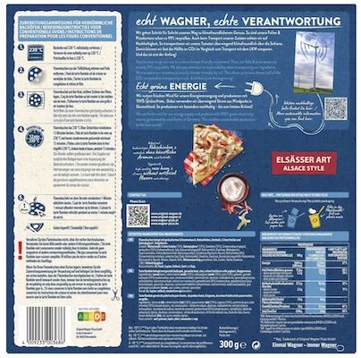 🍕 6x Wagner Flammkuchen Elsässer Art, 300g ab 8,94€ (statt 20€)   nur 1,49€/Flammkuchen