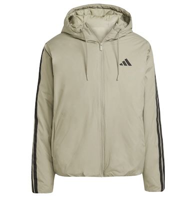 🧥 adidas Essentials Climawarm 3-Streifen Winterjacke mit Kapuze für 44,98€ (statt 62€)