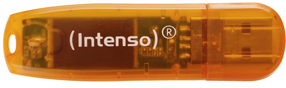 💢 Intenso Rainbow Line 64GB USB Stick orange für 4,99€ (statt 9€)