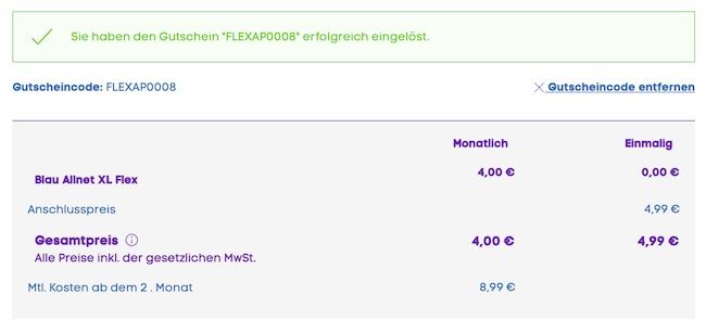 📶 o2 Allnet XL von Blau.de mit 75GB 5G für 8,99€ mtl.   monatlich kündbar!