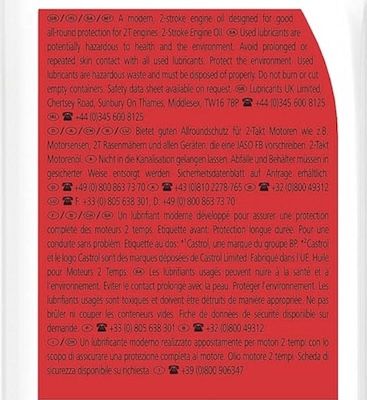 🛢️ Castrol 2T 2 Takt Motoröl, 1L ab 6,25€ (statt 12€)