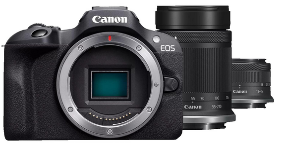 🎮📱MediaMarkt Wochenend Knaller: z.B. CANON EOS R100 Kit Systemkamera 2 Objektive für 544€ (statt 679€)