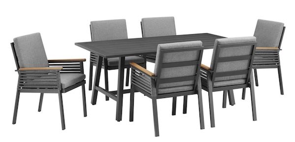 🏡 Konifera Edessa Garten Essgruppe mit 6 Sessel, Auflagen + Tisch für 839,94€ (statt 1.039€)