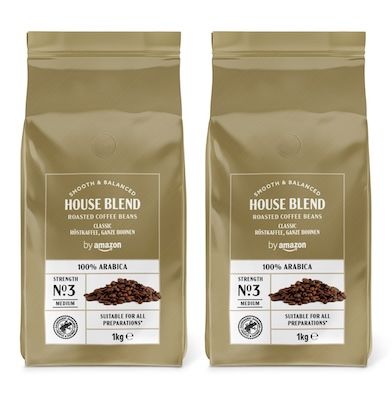 ☕ 2kg by Amazon House Blend Kaffeebohnen ab 21,76€ (statt 27€) – nur 10,88€/kg