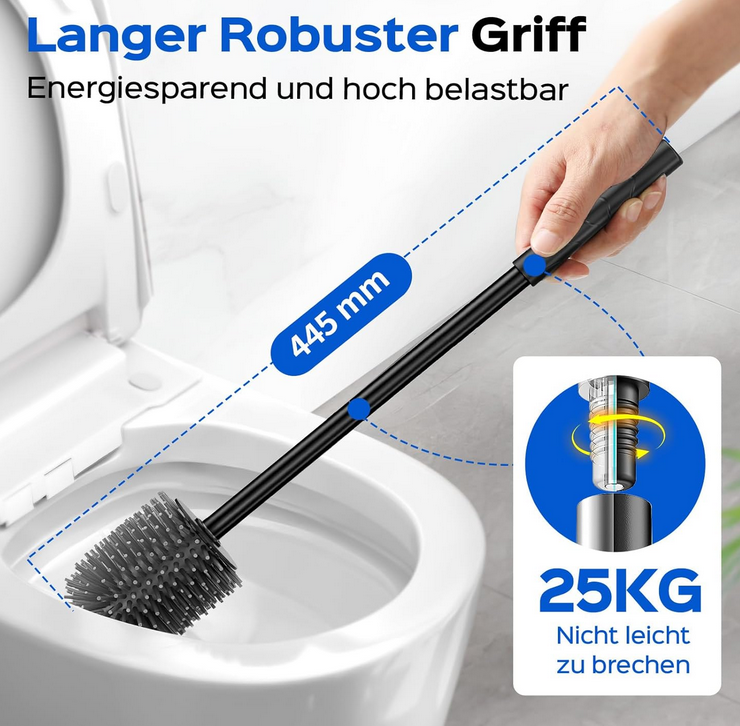 Hamitor schwarze Edelstahl Silikon Klobürste mit Wandhalterung für 9,99€ (statt 17€) Hamitor schwarze Edelstahl Silikon Klobürste mit Wandhalterung für 9,99€ (statt 17€)