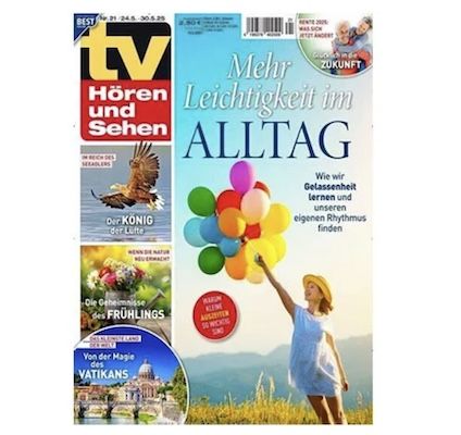 🗞️ 26 Ausgaben TV Hören & Sehen für 84,50€ + Prämie: bis 80€ Gutschein