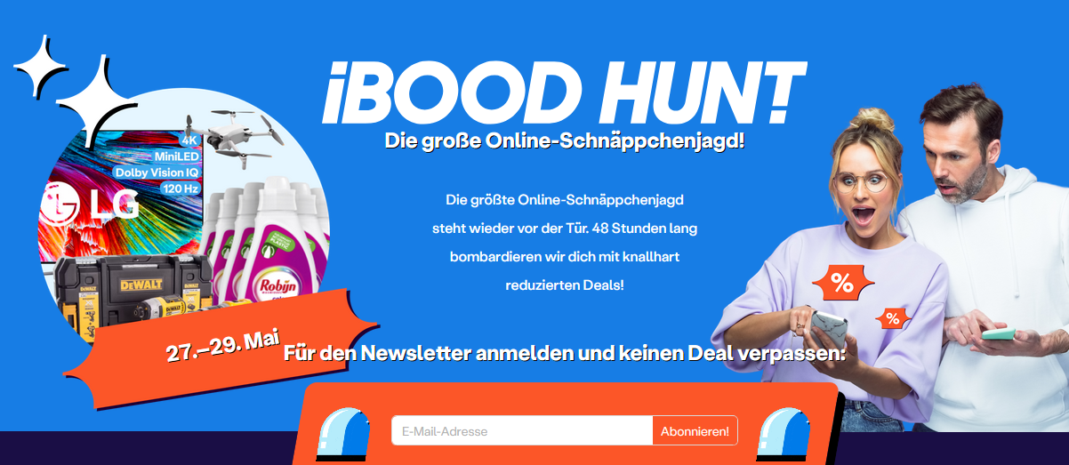 🚨 iBOOD Hunt: Restbestände & Schnäppchen im Minutentakt 🚓 🚨 iBOOD Hunt: Restbestände & Schnäppchen im Minutentakt 🚓