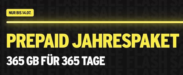 📲 congstar Bestandskunden: Prepaid Jahrespaket mit 365GB für einmalig 80€ (statt 100€) 📲 congstar Bestandskunden: Prepaid Jahrespaket mit 365GB für einmalig 80€ (statt 100€)