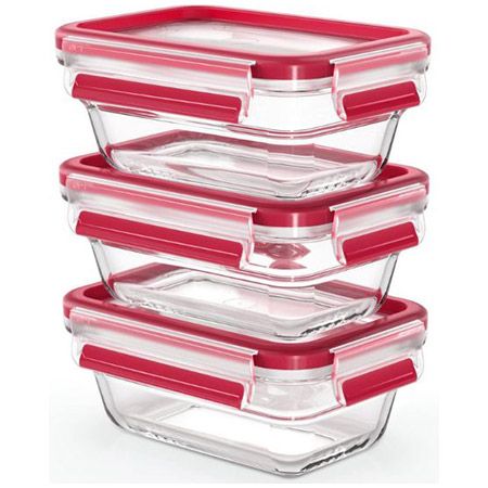 🍱 EMSA Clip & Close Glas Frischhaltedosen Set, 450ml für 18,29€ (statt 24€)