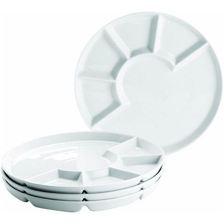 🍽️ 4er Set Mäser Fondue- & Racletteteller, 24cm für 31,89€ (statt 38€)