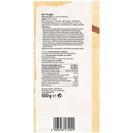 🧁 12 x 500g Seeberger Rohrzucker fein, unraffiniert ab 18,30€ (statt 35€)