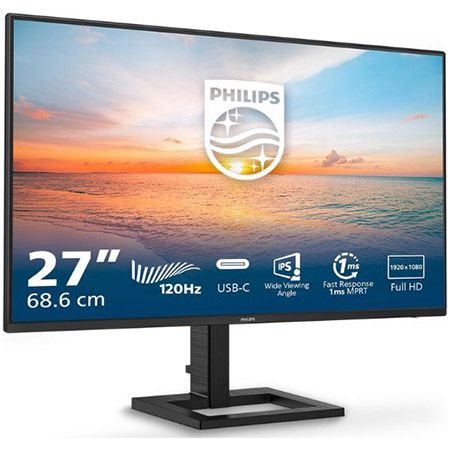 🖥️ Philips 27E1N1300AM 27″ Full HD Monitor, 120Hz für 119€ (statt 139€)