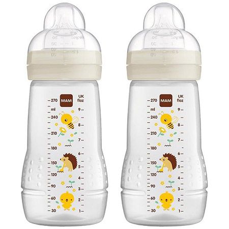 🍼 2er Set MAM Easy Active Trinkflasche inkl. Sauger, je 270ml für 9,99€ (statt 13€)