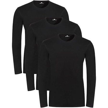 👕 3er Pack Lower East Basic Rundhals Langarm-Shirts für 17,90€ (statt 25€)