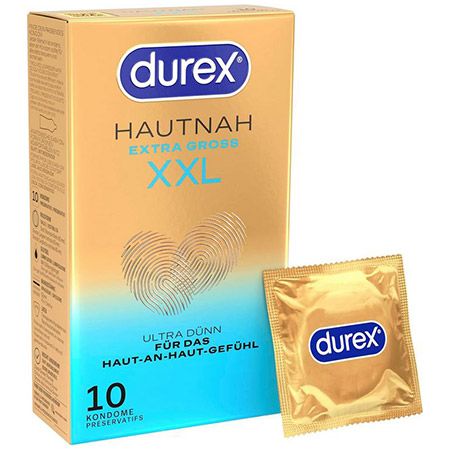 🍆 10er Pack Durex Hautnah XXL Kondome, 60mm für 10,99€ (statt 17€)