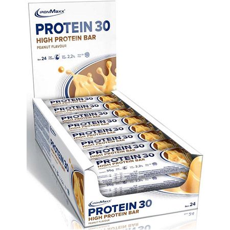 🍫 24er Pack IronMaxx Protein 30 Erdnuss Eiweißriegel ab 17,60€ (statt 24€)