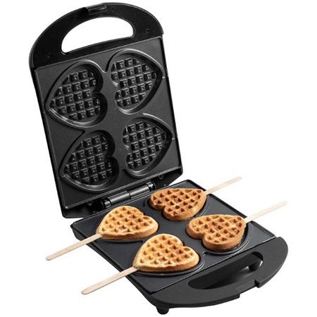 🧇 Bestron Waffeleisen für Herzwaffeln am Stiel für 21,59€ (statt 29€)