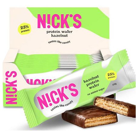 🍫 9er Pack NICKS Protein Wafer Riegel Haselnuss ab 12,84€ (statt 19€)